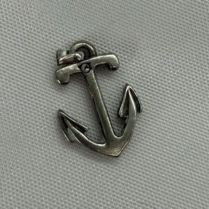 Vintage Sterling Silver Anchor Charm Solid 925 Nautical Sailor Pendant Gift Sea